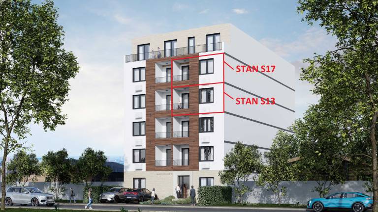 Pozicija stana S13, S17 u zgradi – 43.19 m2 dvosoban, Lazara Avramovića 12, Drašković Invest