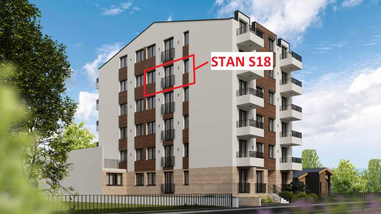 Pozicija stana u zgradi – 37.10 m2 dvosoban, Rada Neimara 29A, Drašković Invest