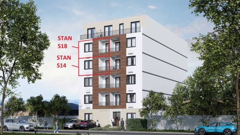 Pozicija stana S14, S18 u zgradi – 54.49 m2 trosoban, Lazara Avramovića 12, Drašković Invest